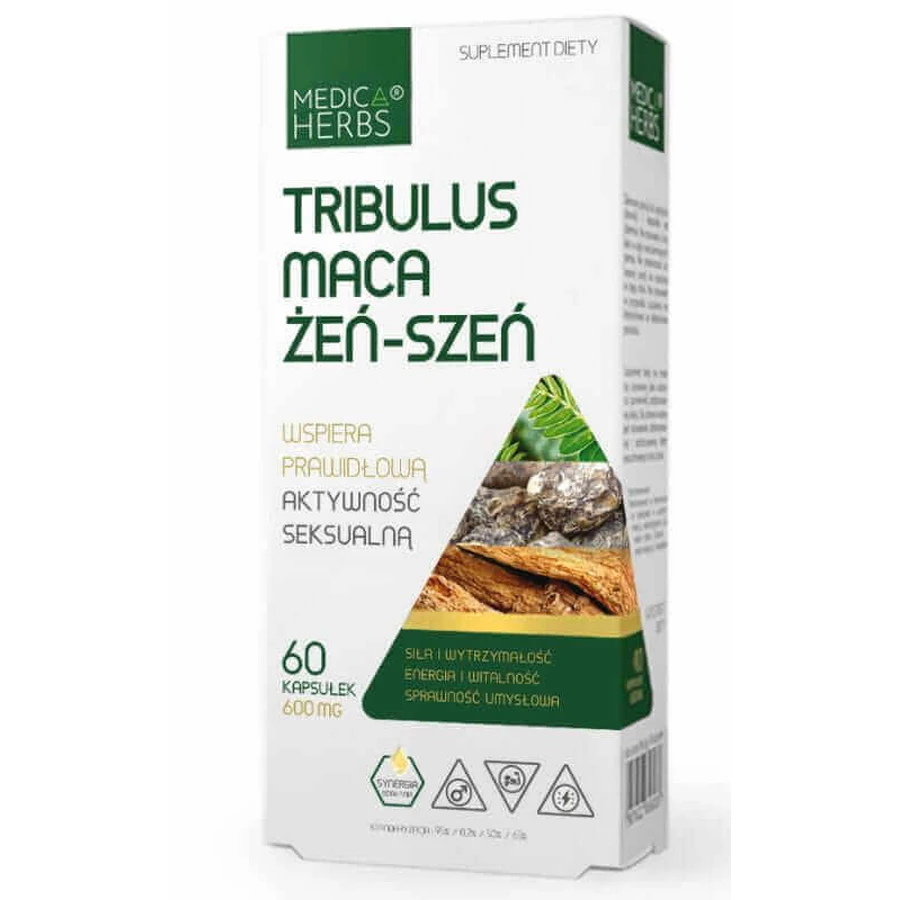Трибулус Мака э-Сзе 60 капсул Medica Herbs: цены и характеристики