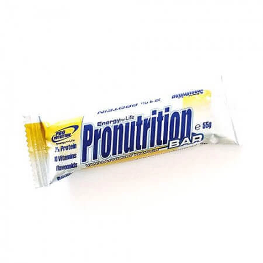 Енергетичний протеїновий батончик зі смаком ванілі та йогурту, 55 г, Pro Nutrition: ціни та характеристики