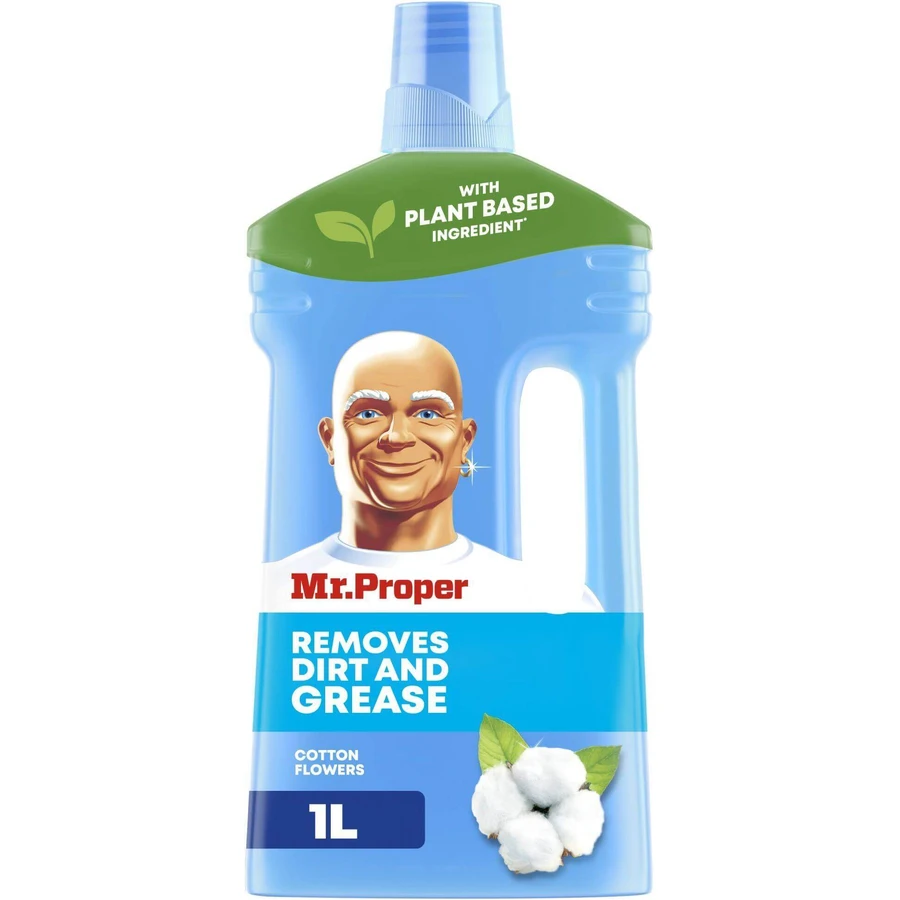 Багатофункціональний рідкий засіб для розплавлення Mr. Proper Cotton Flower 1 л: ціни та характеристики