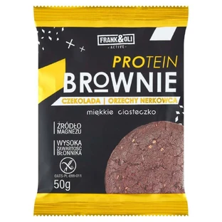 Печенье Frank & Oli Protein Brownie Шоколад + Орехи кешью, 50 г