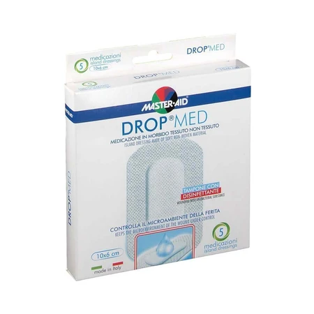 Послеоперационная повязка Drop Med 10x6 см, 5 штук, Pietrasanta Pharma: цены и характеристики