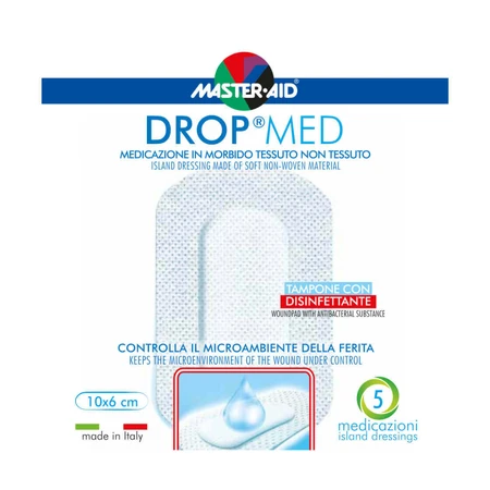 Послеоперационная повязка Drop Med 10x6 см, 5 штук, Pietrasanta Pharma: цены и характеристики
