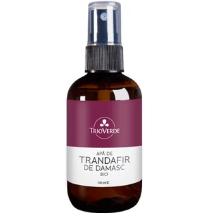 Органическая розовая вода Organic Damask Rose Water Organic спрей, 100 мл, Trio Verde