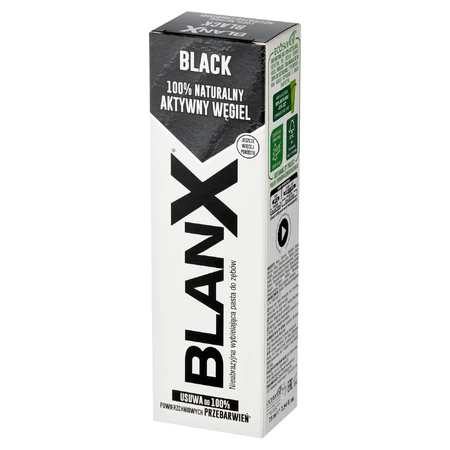 BlanX Black, отбеливающая зубная паста с активным ингредиентом, 75 мл: цены и характеристики