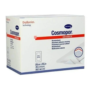 Пластир самоклеючий стерильний Cosmopor advance (901015), 20x10 см, 25 штук, Hartmann