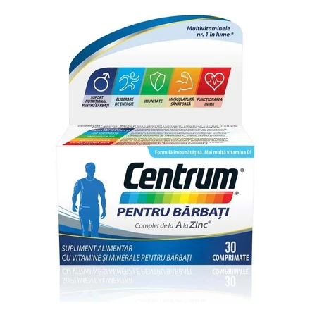 Centrum Men від А до Я для чоловіків від А до Я для брбай тонізуюча формула, 30 таблеток, Гск: ціни та характеристики