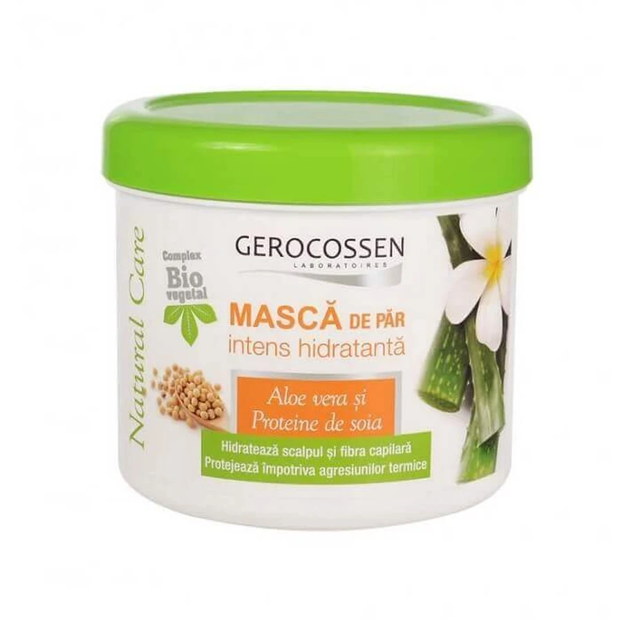 Інтенсивно зволожуюча маска для волосся з алое вера та соєвим протеїном Natural Care, 450 мл, Gerocossen: ціни та характеристики