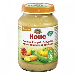 Пюре з кабачків, гарбуза та картоплі, 190 г, Holle Baby Food