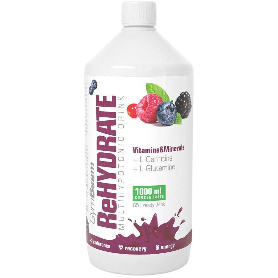 GymBeam ReHydrate Лесные фрукты 1000 мл: цены и характеристики