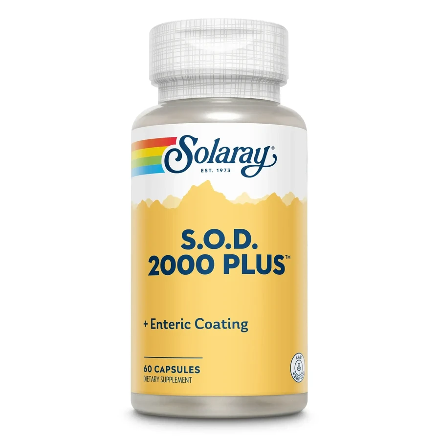 SOD 2000 Plus Solaray, 60 капсул, Secom: цены и характеристики