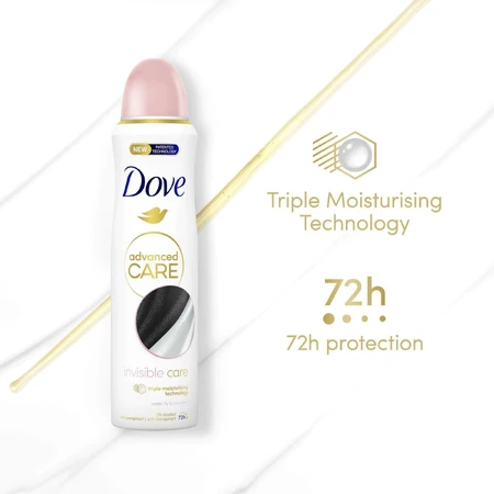 Dove Розширений догляд Невидимий догляд антиперспірант-спрей 150 мл: ціни та характеристики
