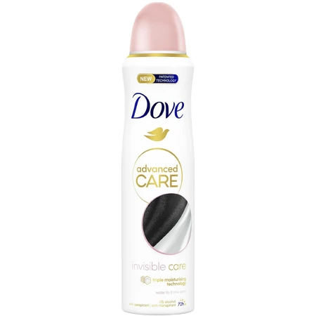 Dove Розширений догляд Невидимий догляд антиперспірант-спрей 150 мл: ціни та характеристики
