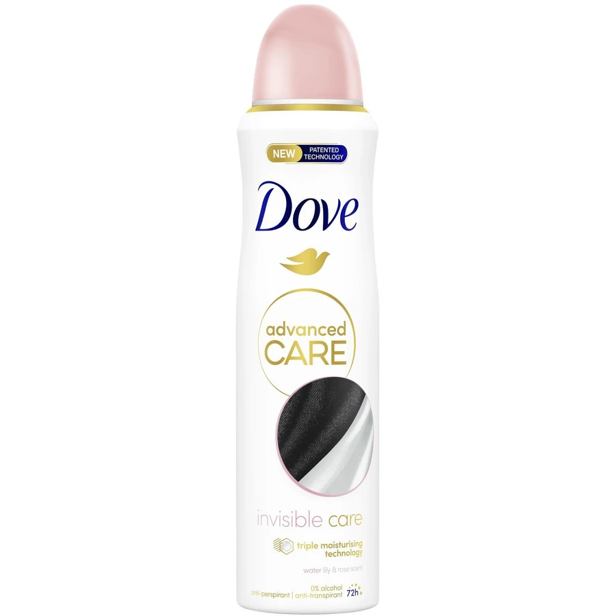 Dove Розширений догляд Невидимий догляд антиперспірант-спрей 150 мл: ціни та характеристики