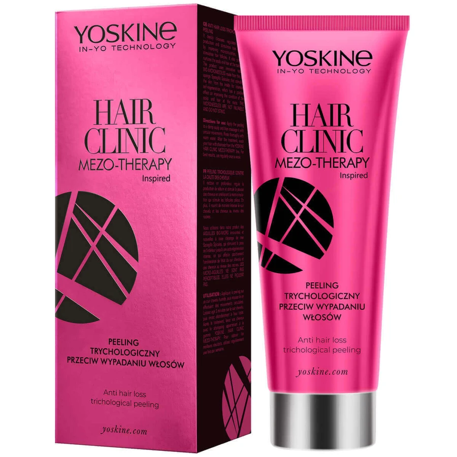 Yoskine Hair Clinic Meso-Therapy, трихологический скраб против выпадения воска, 200 мл: цены и характеристики