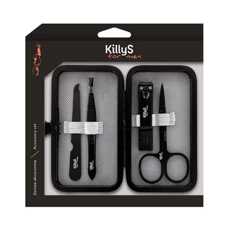 KillyS For Men Кусачки для нігтів + кусачки для нігтів + пилка для нігтів + лак для нігтів: ціни та характеристики