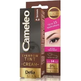 Крем для бровей Cameleo, коричневый 4.0, 15 мл, Delia Cosmetics