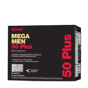 Gnc Mega Men 50 Plus Vitapak Programme, полівітамінний комплекс для чоловіків 50+, 30 пакетів