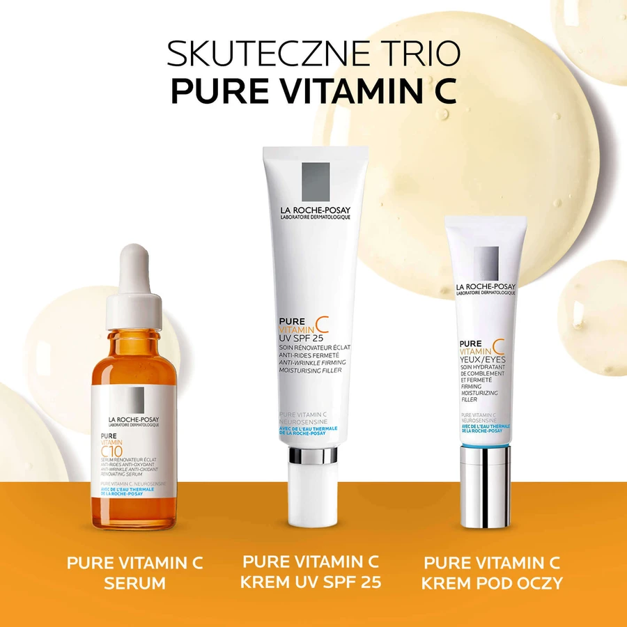 La Roche-Posay Pure Vitamin C12, концентрована сироватка проти зморшок з вітаміном С, для світлої шкіри, 30 мл: ціни та характеристики