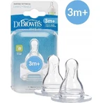 Dr.BROWN'S OPTIONS+ LEVEL 2 1×2, узкий, силиконовые соски 3м+: цены и характеристики