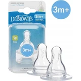 Dr.BROWN'S OPTIONS+ LEVEL 2 1×2, узкий, силиконовые соски 3м+
