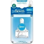 Dr.BROWN'S OPTIONS+ LEVEL 2 1×2, узкий, силиконовые соски 3м+: цены и характеристики