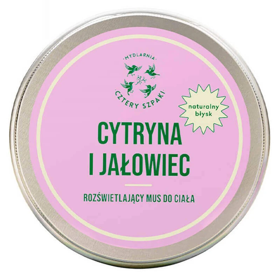 Four Pinks, освітлюючий мус для тіла, лимон та ягоди, 150 мл: ціни та характеристики
