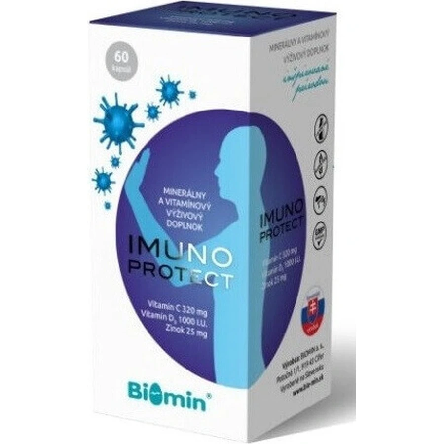 Biomin IMUNO PROTECT 1×60 cps, дієтична добавка: ціни та характеристики