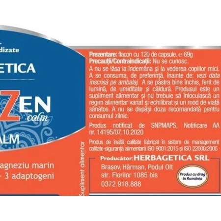 Магнезен Herbagretica Magnezen Stres Calm, 120 капсул: цены и характеристики