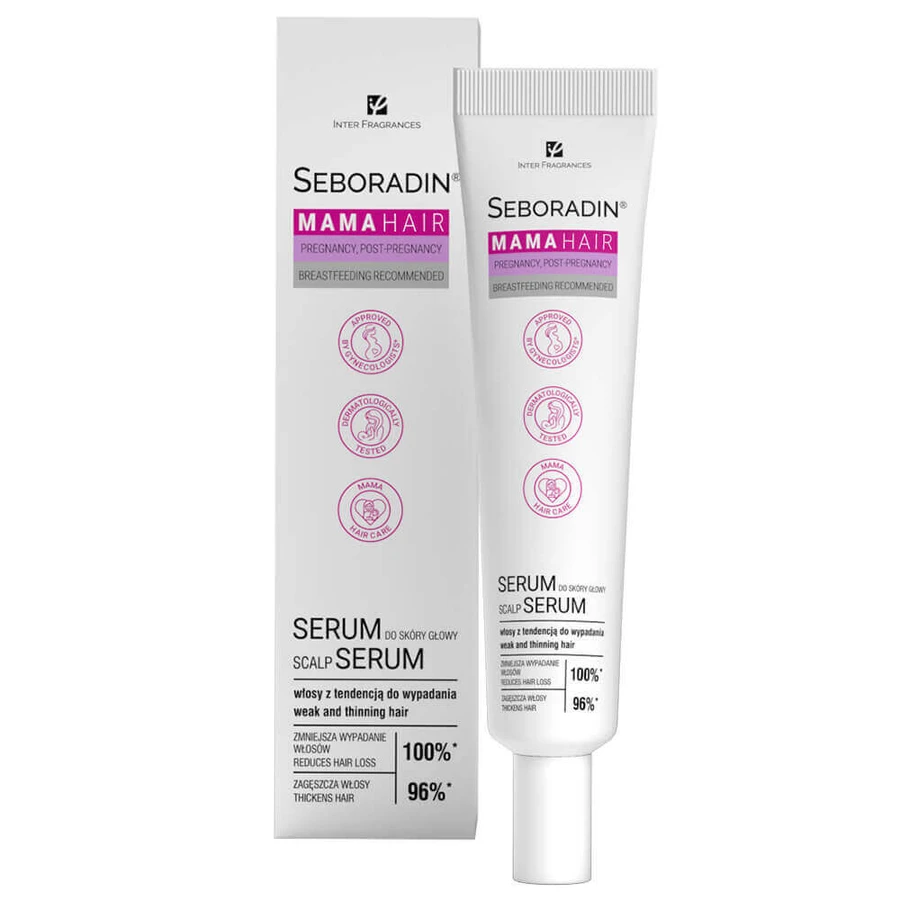 Seboradin Mama Hair, сироватка для шкіри голови, волосся, схильне до випадіння, 100 мл: ціни та характеристики