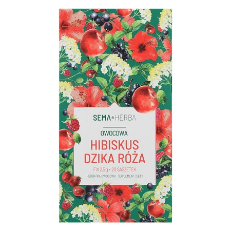 SEMA Herba Гібіскус і шипшина Фікс, 2,5 г х 20 пакетиків: ціни та характеристики