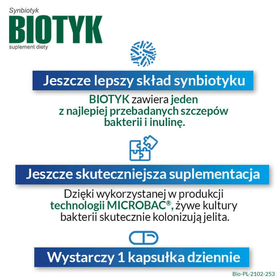 Биотики, 30 капсул: цены и характеристики