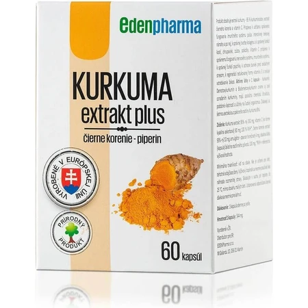 EDENPharma КУРКУМИ екстракт плюс 1×60 капсул, дієтична добавка: ціни та характеристики