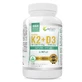 Wish, Витамин K2 MK-7 Natto 100 мкг + Витамин D3 2000 МЕ 50 мкг + MCT масло, 120 капсул