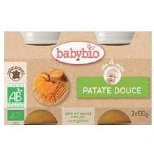 Органічне пюре з солодкої картоплі, +4 місяці, 2х130г, BabyBio