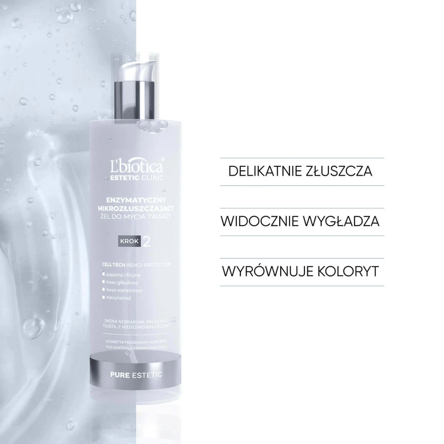 Парфумована вода L'Biotica Estetic Clinic Pure, ферментна мікророзчинна парфумована вода, 200 мл + очищувальний та розширювальний міцелярний лосьйон, 50 мл безкоштовно: ціни та характеристики