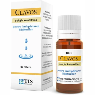 Кератолитический раствор Clavos для удаления бтт, 10 мл, Tis Farmaceutic