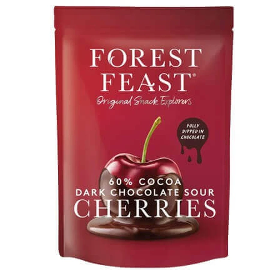 Вишня в бельгийском темном шоколаде, 120 г, Forest Feast: цены и характеристики