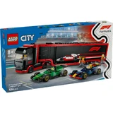 Грузовик Формулы-1 с машинами Формулы-1 RB20 и AMR24 City, 60445, + 8 лет, Lego