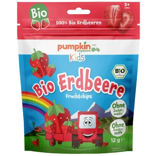 Органические клубничные чипсы, +3 года, 12 г, Pumpkin Organics