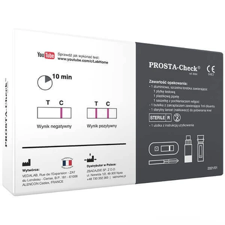 LabHome Prosta-Check, анализ крови на повышенный уровень ПСА, диагностика простаты, 1 штука: цены и характеристики