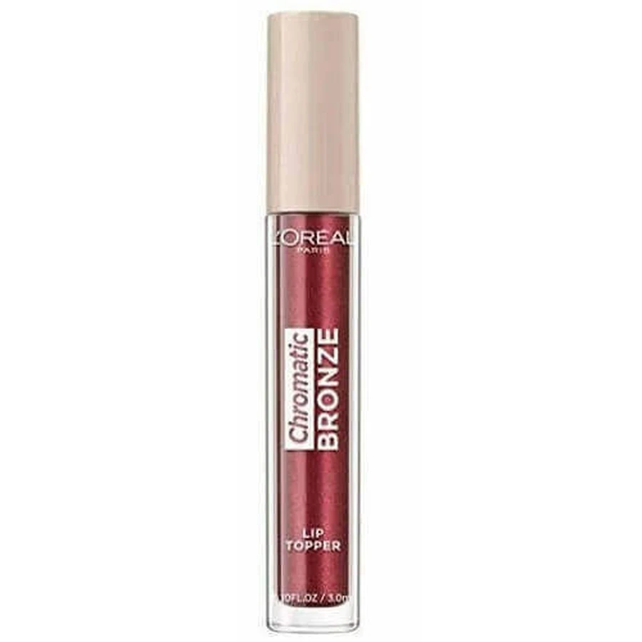 Блиск для губ металік, Loreal, хроматичний бронзовий, Lip Topper, 04 Red Tonic, 3 мл: ціни та характеристики