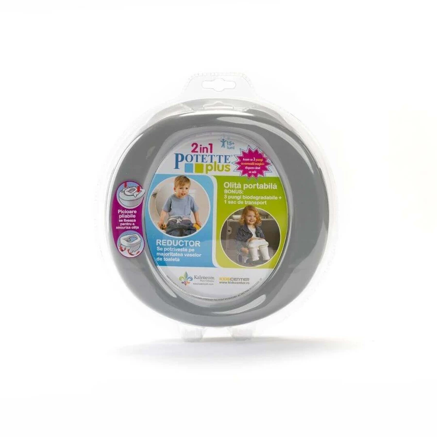Складаний горщик, сіро-білий, Potette Plus: ціни та характеристики