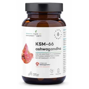 Ашвагандха КСМ-66 Кора 200мг, капсули 120 шт. Aura Herbals