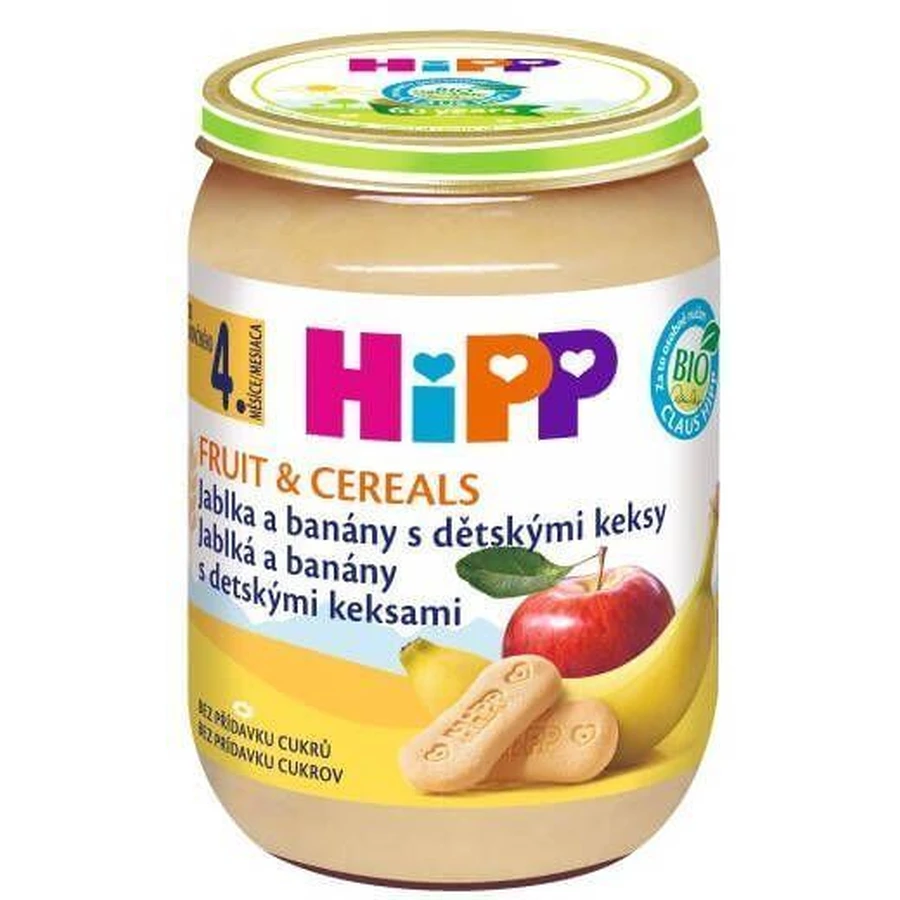 HiPP BIO Яблука та банани з дитячим печивом 190 г: ціни та характеристики