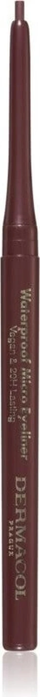 Dermacol Waterproof Micro Eyeliner олівець для автоматичної підводки очей коричневий №02 1×0,08 г, автоматичний олівець для підводки очей
