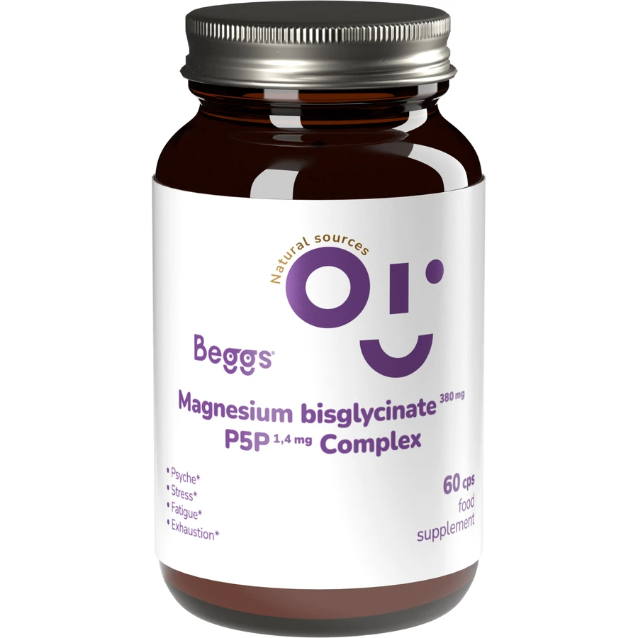 Beggs Магния бисглицинат 380 мг + P5P комплекс 1,4 мг 60 капсул: цены и характеристики
