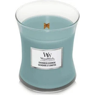 WoodWick Вічнозелений кашемір середня свічка 1×275 г, ароматична свічка