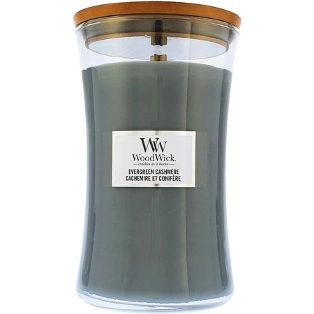 WoodWick Вічнозелений кашемір середня свічка 1×275 г, ароматична свічка: ціни та характеристики