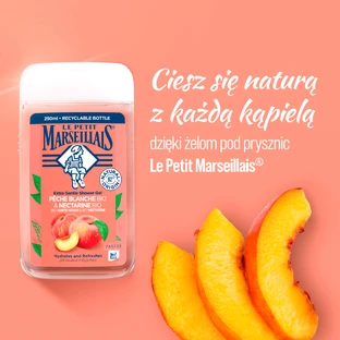 Le Petit Marseillais, делікатний ель для душу, білий персик і нектарин BIO, 250 мл