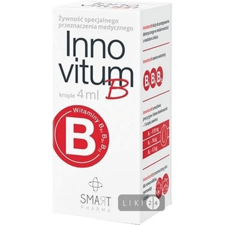 Суміш Innovitum B функціональне дитяче харчування для дітей з народження 4 мл: ціни та характеристики